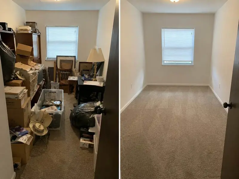 Room and estate cleanout before and after — Local JunkMan San Diego